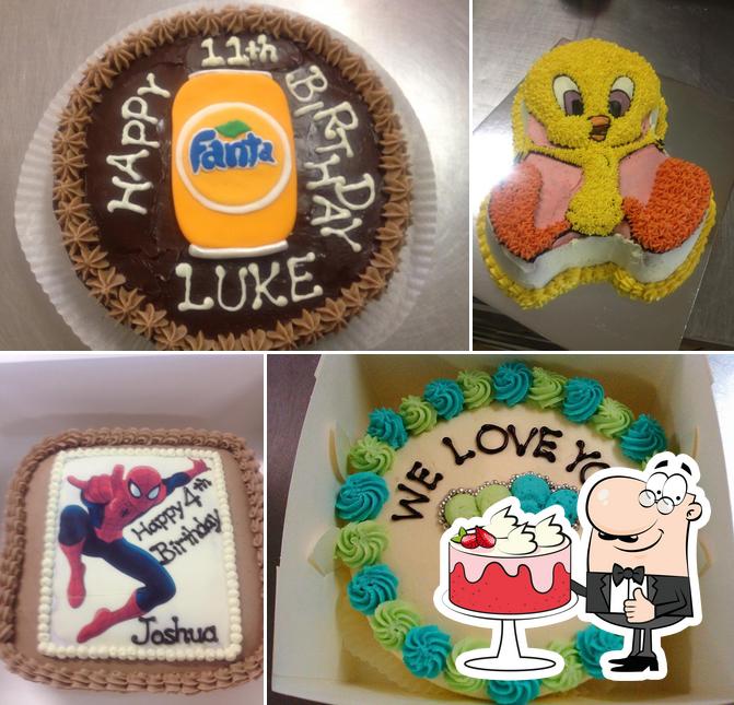 Fiona Cairns Golden Sponge Happy Birthday Cake | Waitrose & Partners