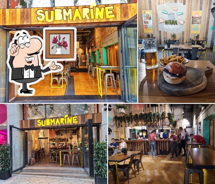 L'intérieur de Submarine Burger Zadar