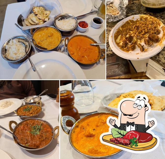 Order meat meals at Taj Indian Cuisine