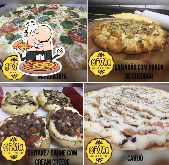 Experimente pizza no Ofélia Pizzas e Esfihas