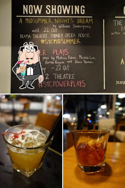The restaurant's drink and blackboard