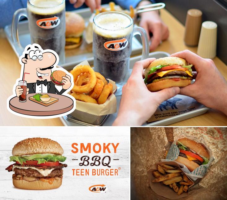 Commandez un hamburger à A&W Canada