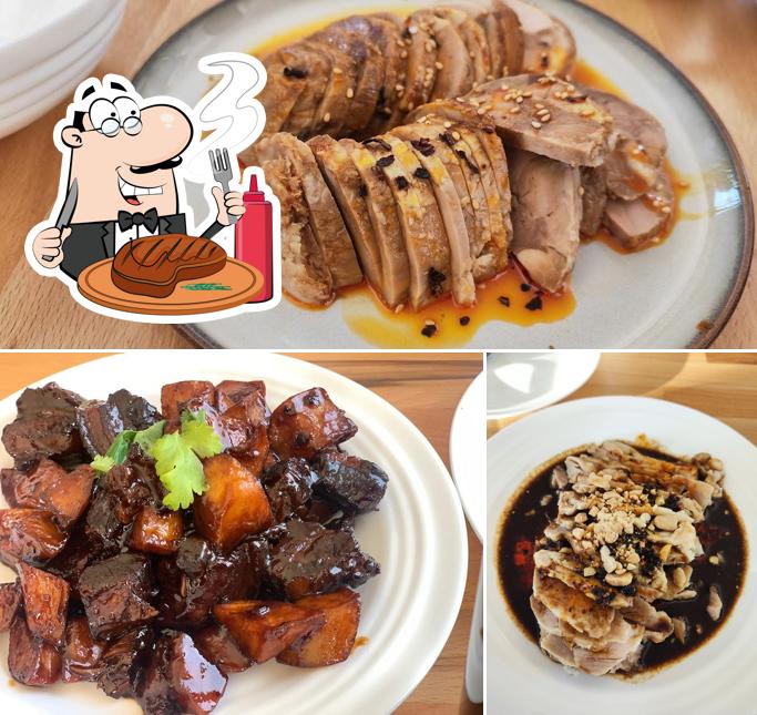 Prenez des plats à base de viande à Heimway chinesisches Restaurant 当归中餐厅