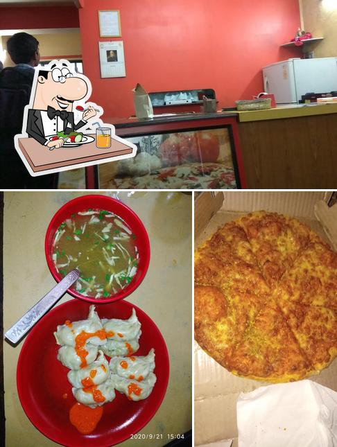Check out the image displaying food and interior at Pizza Pan