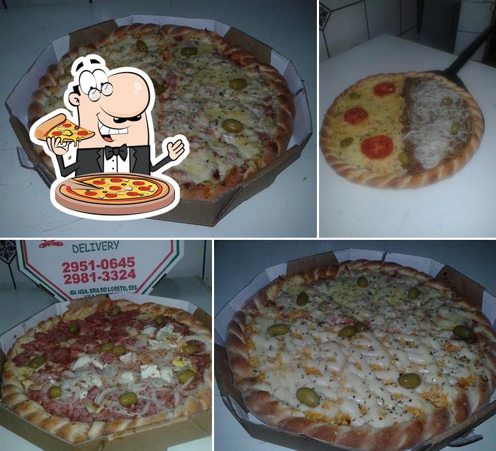 Escolha pizza no Pizzaria & Esfiharia Loreto