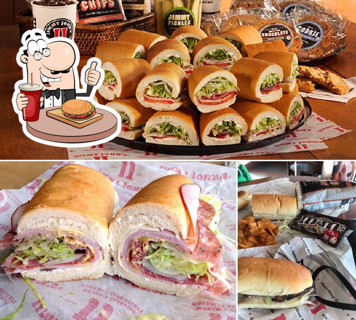 Get a burger at Jimmy John's