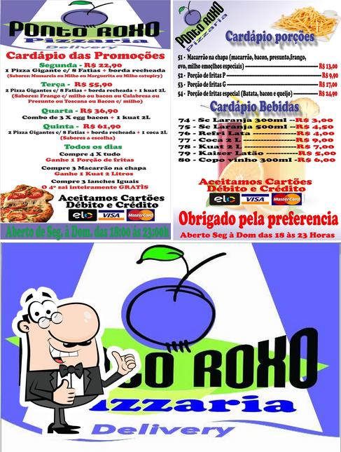 See this picture of Ponto Roxo Pizzaria