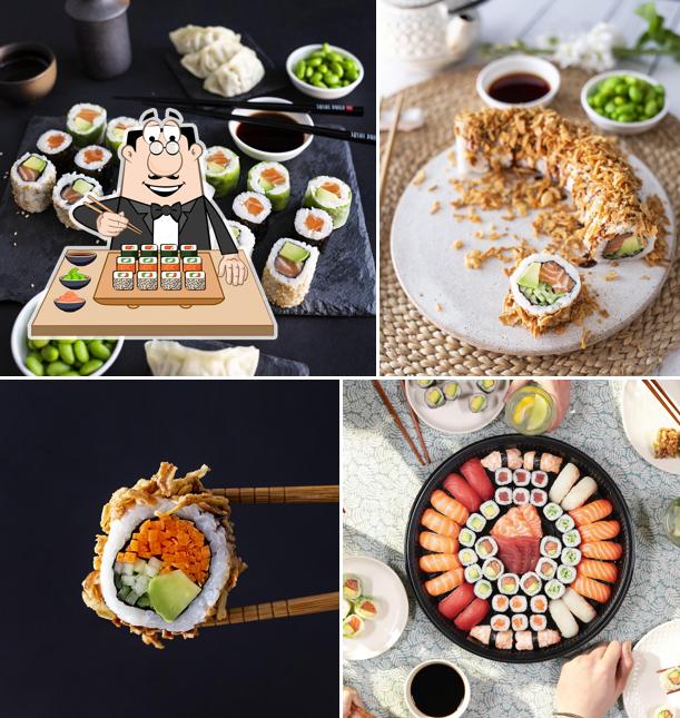 Scegli le diverse opzioni di sushi