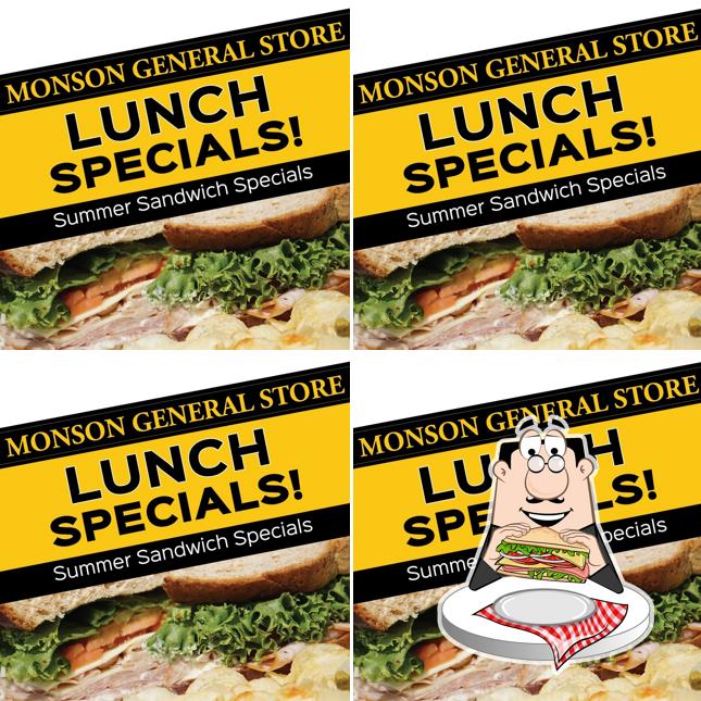 Club sandwich at Monson General Store
