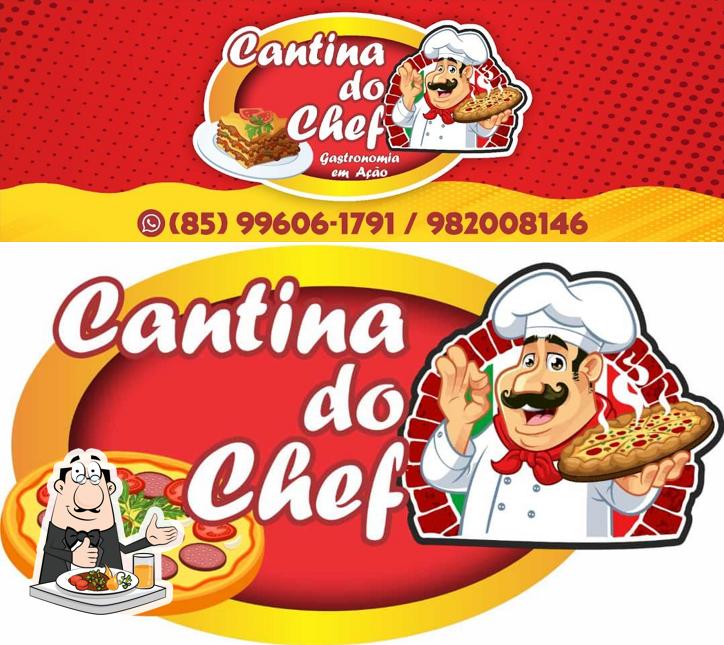 Comida em Cantina do cheff