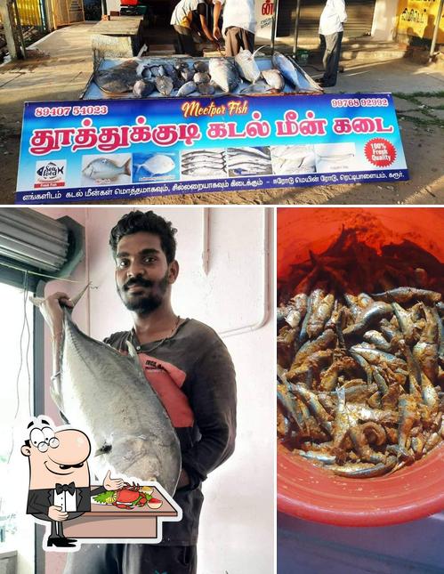 Try out seafood at Meetpar sea fish shop(தூத்துக்குடி கடல் மீன் கடை)