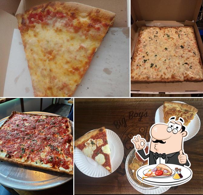 Pick pizza at Big Boy's Pizzeria & Restaurant