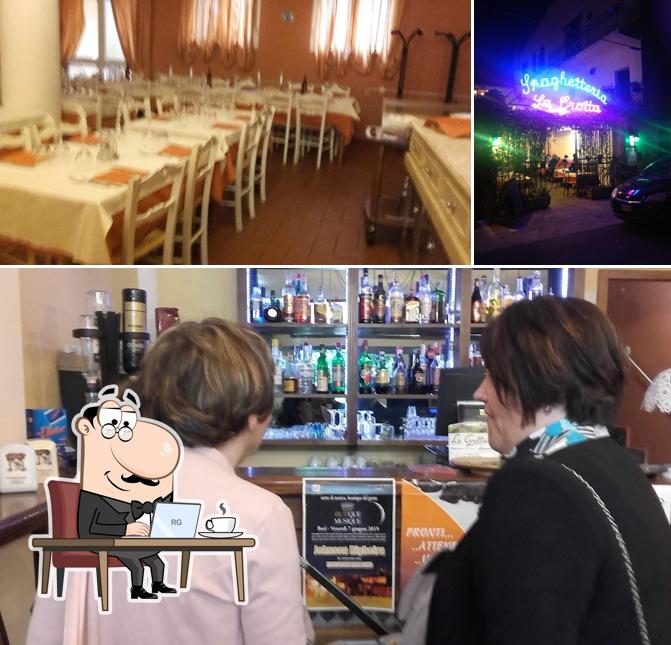 Gli interni di Ristorante Pizzeria Affittacamere "La Grotta"