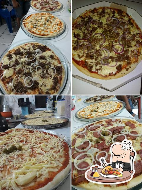 Escolha pizza no Telepizza pizzaria