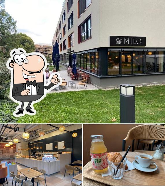 La photo de la intérieur et boisson de Café Milo’s