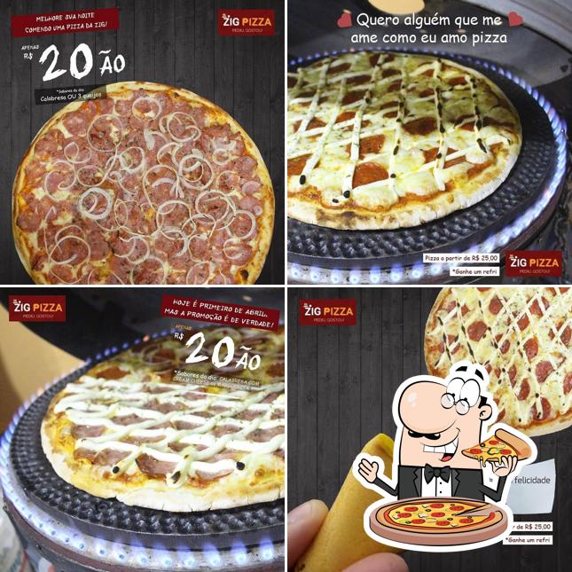 No Zig Pizza, você pode conseguir pizza