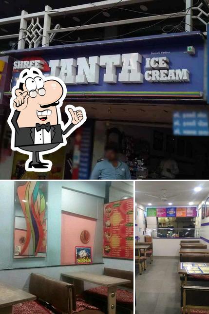 The interior of Shree Janta Ice Cream