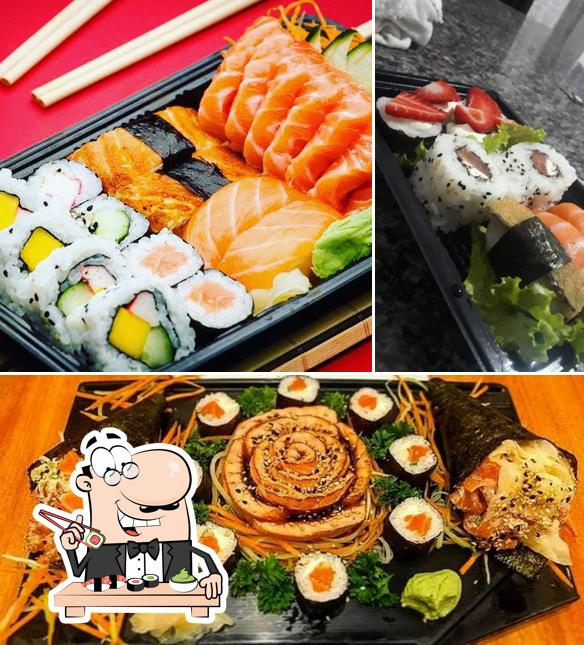 Prove diversas opções de sushi