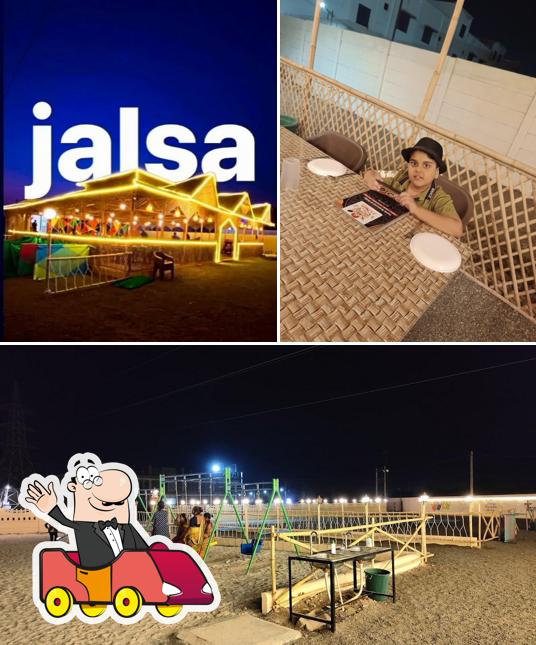 This is the image displaying play area and interior at Jalsa Famiily Restaurant and Dhaba