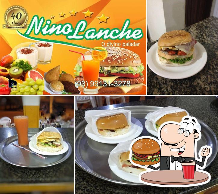 Consiga um hambúrguer no Nino Lanche