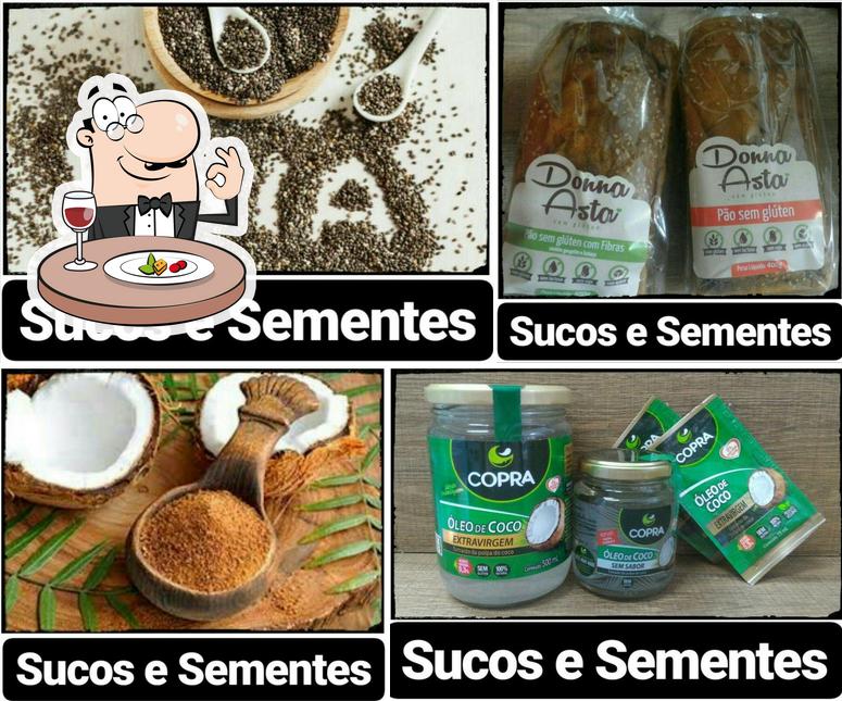 Comida em Sucos E Sementes