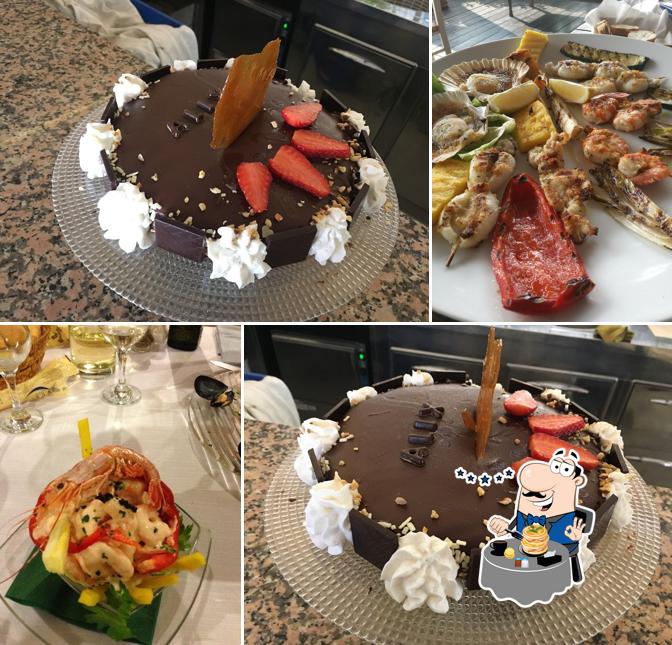 Ceviche e torta al cioccolato al Ristorante Dal Capitano Di Carli Emanuela