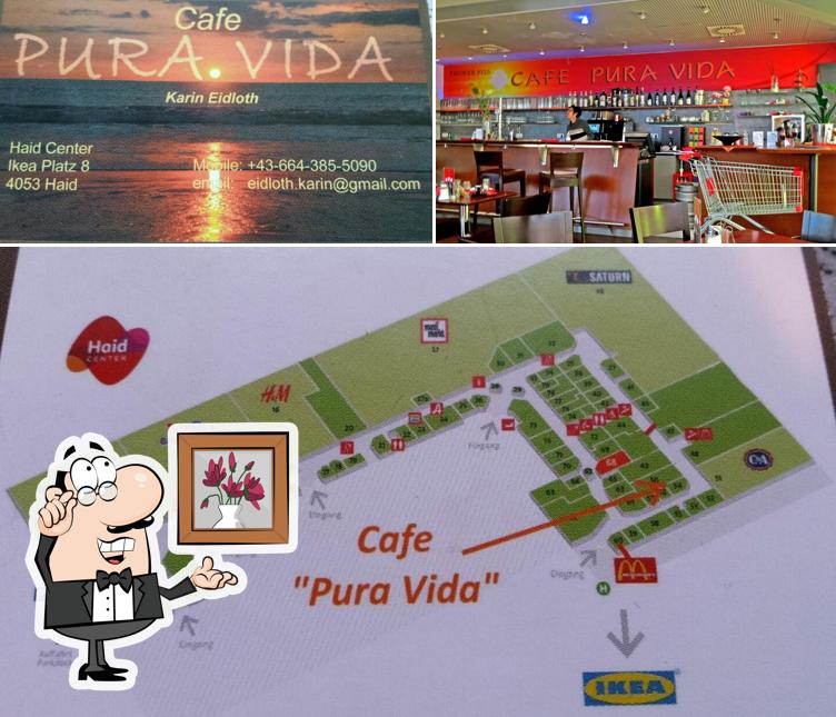 Die Inneneinrichtung von Cafe Pura Vida