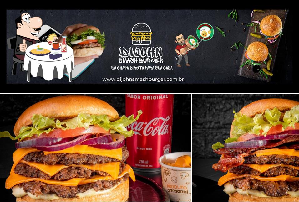 Delicie-se com um hambúrguer no DijOHN SMASH BURGER