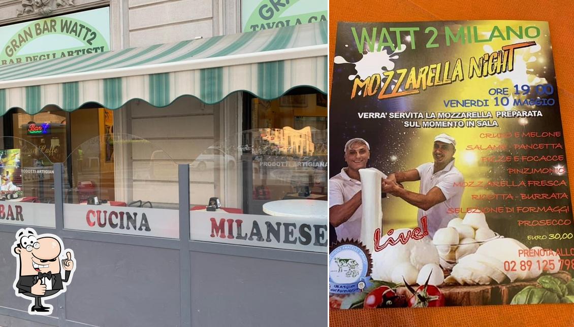 Vierde iets nauwelijks Watt Cafè pub & bar, Milan - Restaurant menu and reviews