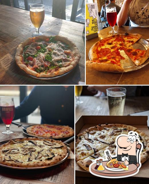 Pick pizza at Hawkes Cidery & Taproom