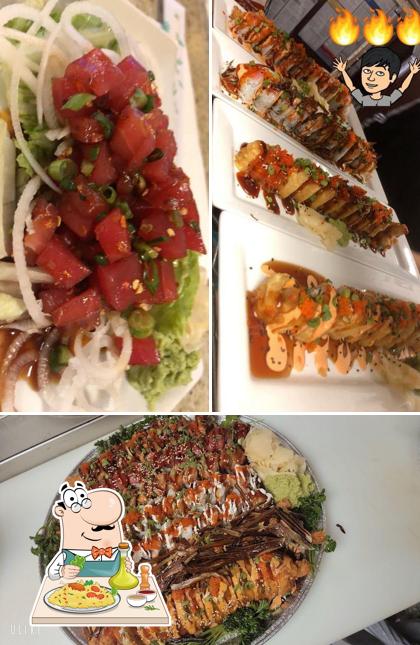 Еда в "Kampai Sushi"