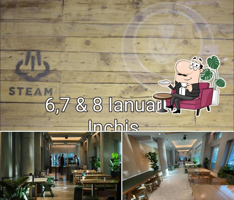 Check out how STEAM Coffee Shop looks inside