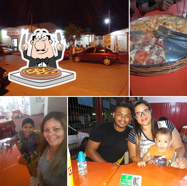 Consiga pizza no Nova Chalana Pizzaria