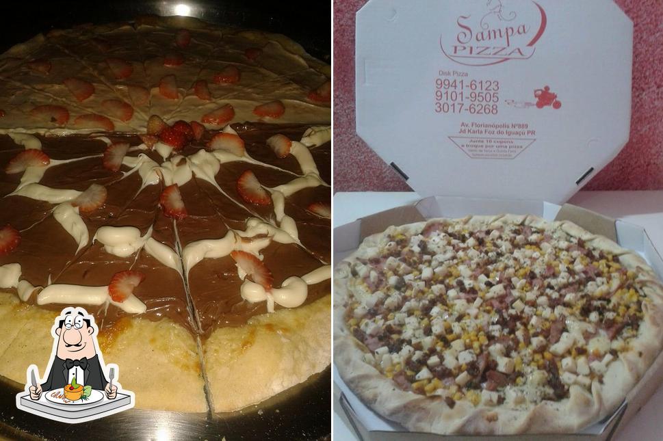 Platos en Sampa Pizza