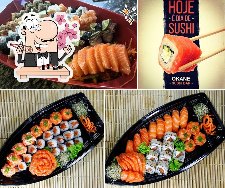 Prove diversas opções de sushi