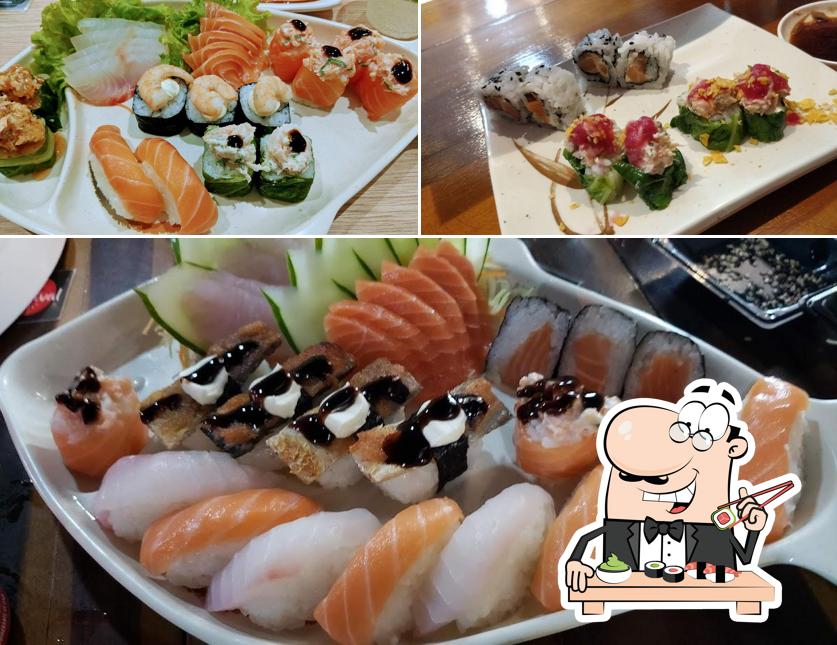 Sushi é um famoso refeição originário do Japão