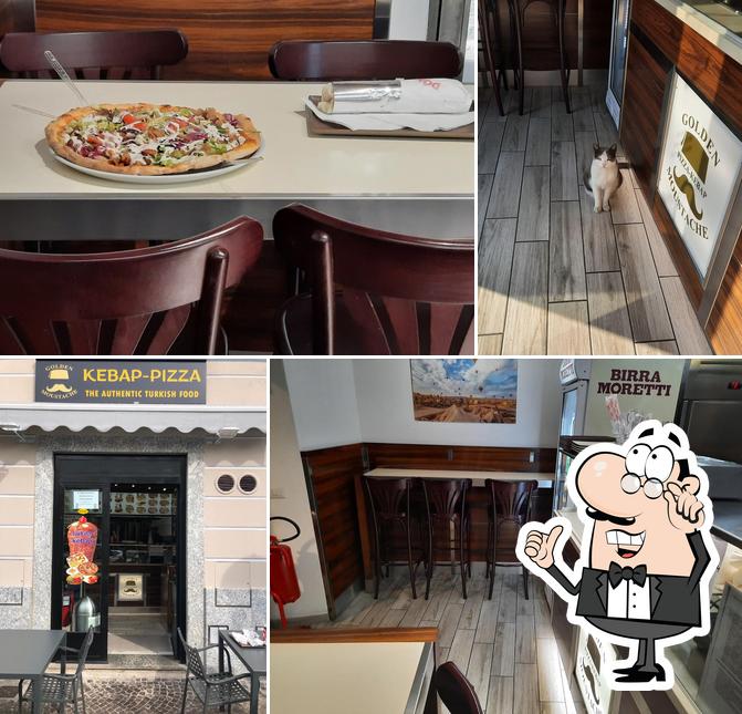 Gli interni di Golden Moustache baffo d’oro kebap &pizza