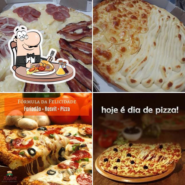 Consiga diferentes variedades de pizza