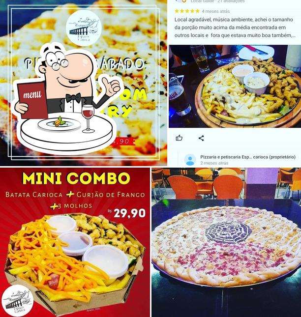 Comida em Pizzaria e petiscaria Espaço carioca