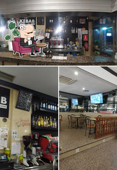 Premium Doner Kebab Pizzeria is distinguished by interior and bar counter