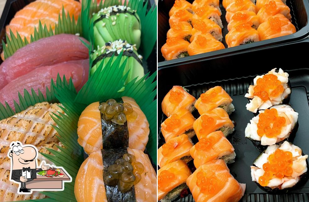Prueba las distintas comidas con marisco que sirven en Sushi Mafia (sushi na wynos)