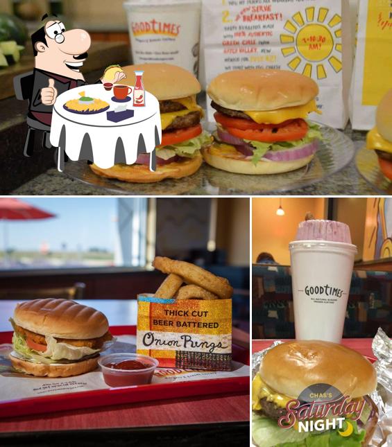 Prueba una hamburguesa en Good Times Burgers & Frozen Custard