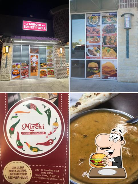 Order a burger at Mirchi Indo-Pak Halal Restaurant Buffet & Catering