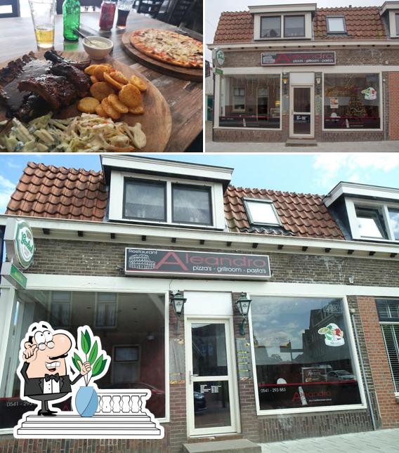 Jetez un coup d’oeil à l’image représentant la extérieur et viande concernant Eetcafé Pizzeria Aleandro: bestel via www.pizzeriaaleandro.nl