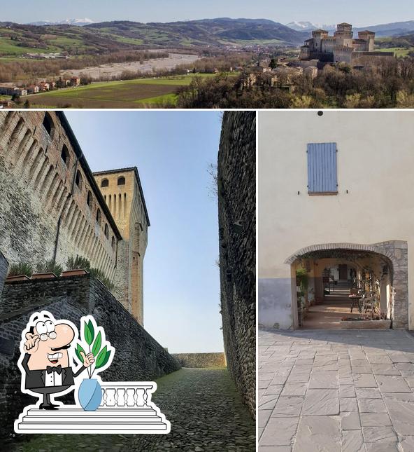 L'extérieur de Torrechiara - La Tavola del Contado - Agenzia Assapora Appennino