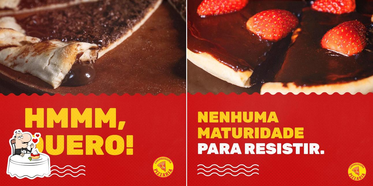 Pizzaria Carioquisima. oferece uma seleção de pratos doces