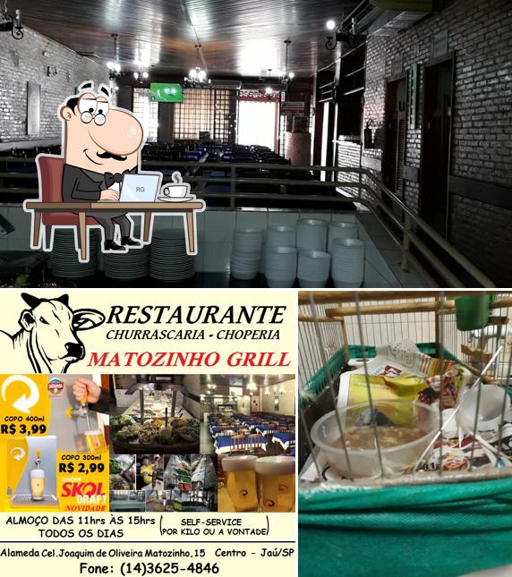 Veja imagens do interior do Churrascaria Matozinho Grill