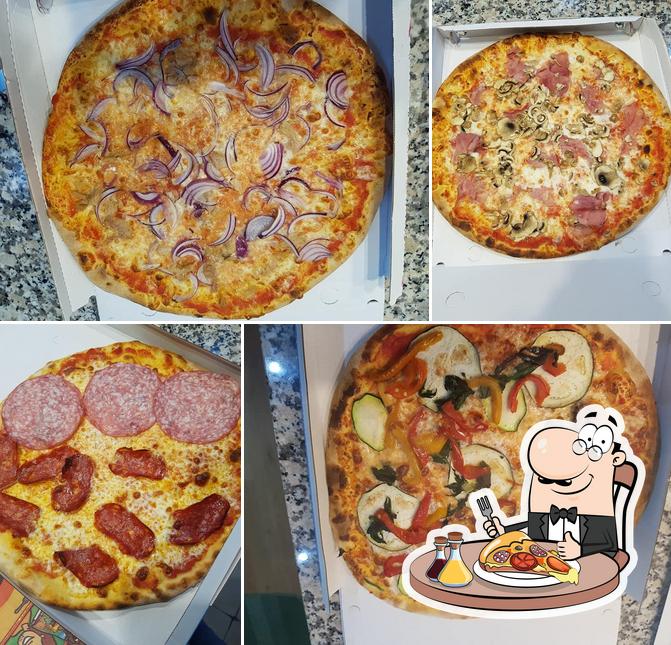 A Pizzeria Rosticceria Santa Sofia, puoi provare una bella pizza