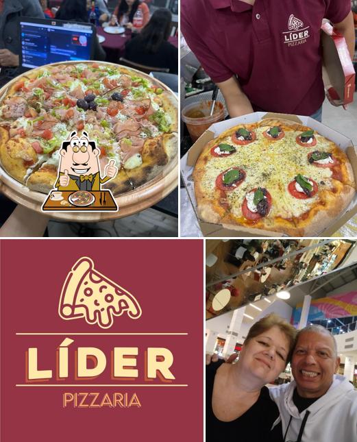 Peça pizza no Líder Pizzaria