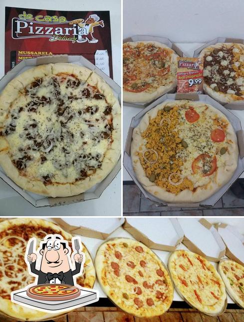 Peça pizza no De'Casa Pizzaria